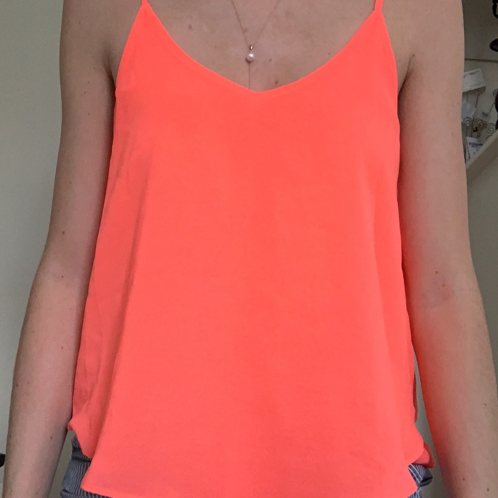 Neon orange cami